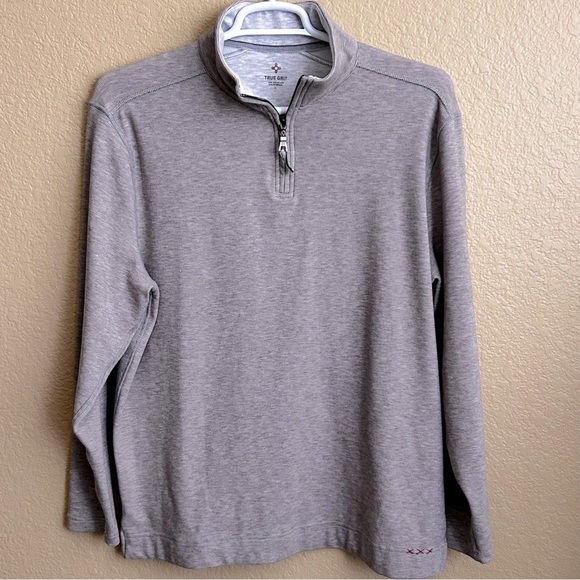 True Grit Quarter Zip Pull Over Sweater - Picture 2 of 8